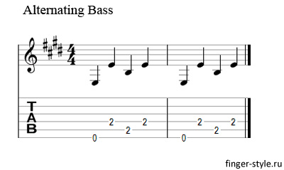 Alternating bass
