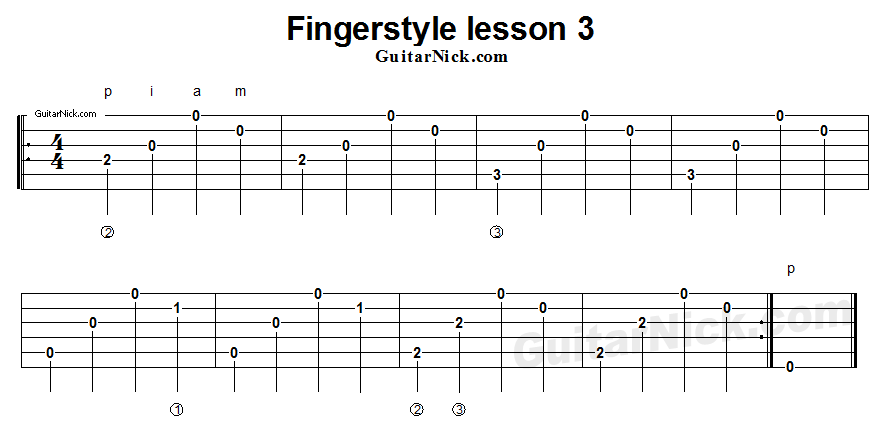 fingerstyle-lesson-3-guitar-tab