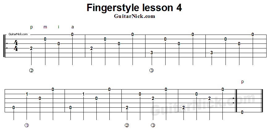 fingerstyle-lesson-4-guitar-tab
