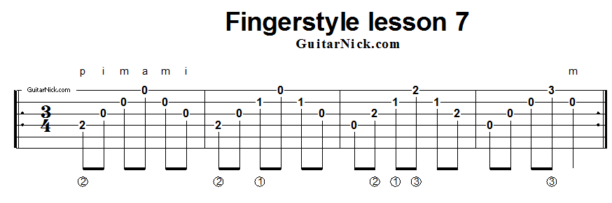 fingerstyle-lesson-7-guitar-tab