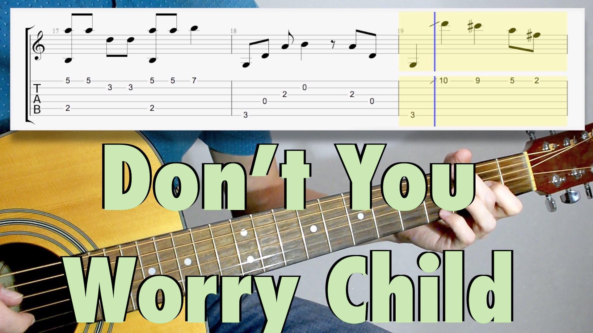 Child tabs. Sweden Guitar Tabs. Swedish House Mafia don't you worry child.