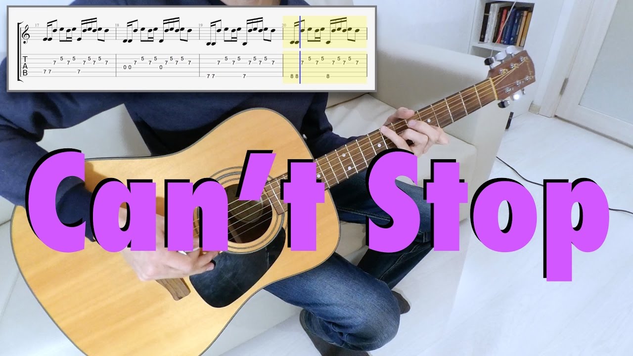 Red Hot Chili Peppers - Can't Stop fingerstyle tabs.