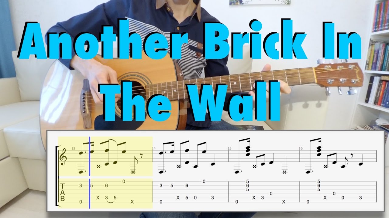 Pink Floyd - Another Brick In The Wall fingerstyle tabs