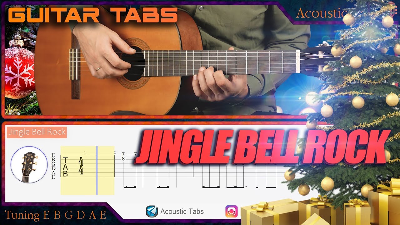 Jingle Bell Rock fingerstyle tabs gpx, PDF