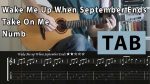 Wake Me Up When September Ends | Take On Me (last of us) | Numb,  finger tab (PDF)